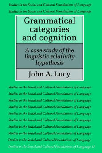 Cover image for Grammatical Categories and Cognition: A Case Study of the Linguistic Relativity Hypothesis