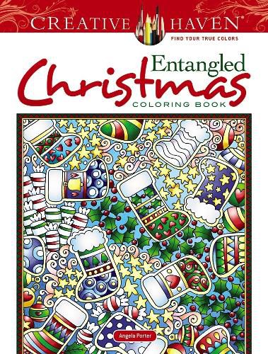 Cover image for Creative Haven Entangled Christmas Coloring Book