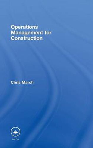 Cover image for Operations Management for Construction