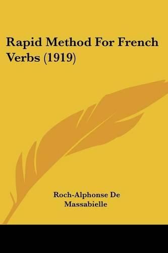 Cover image for Rapid Method for French Verbs (1919)