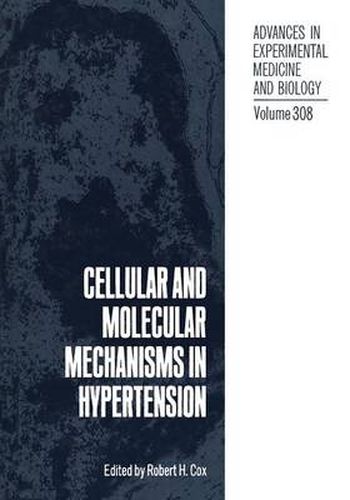 Cover image for Cellular and Molecular Mechanisms in Hypertension