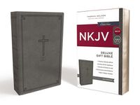 Cover image for NKJV, Deluxe Gift Bible, Leathersoft, Gray, Red Letter, Comfort Print: Holy Bible, New King James Version