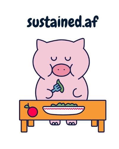 Cover image for sustained.af: Not Your Usual Food Diary - Food Diary Symptom Tracker To Write Down Food & Allergies Symptoms, Ingredients, Notes - Doomsday Prepper Gift - Black Lined Journal With Purpose & Funny Saying For Survivalists