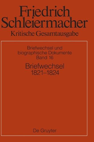 Cover image for Briefwechsel 1821-1824