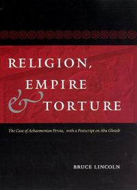 Cover image for Religion, Empire and Torture: The Case of Achaemenian Persia