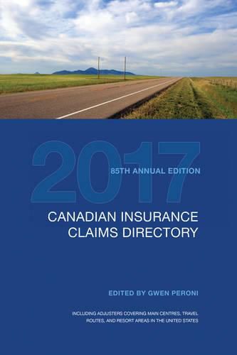 Cover image for Canadian Insurance Claims Directory 2017