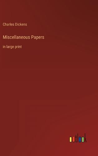 Cover image for Miscellaneous Papers
