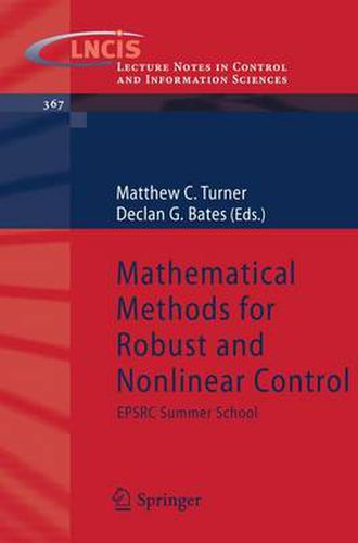 Mathematical Methods for Robust and Nonlinear Control: EPSRC Summer School