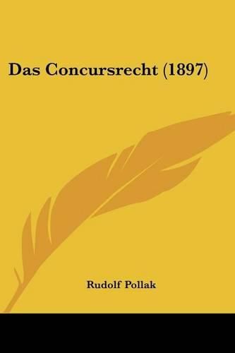 Cover image for Das Concursrecht (1897)