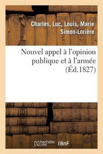 Nouvel Appel A l'Opinion Publique Et A l'Armee