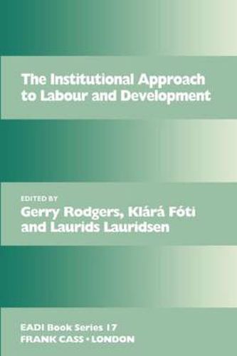 Cover image for The Institutional Approach to Labour and Development