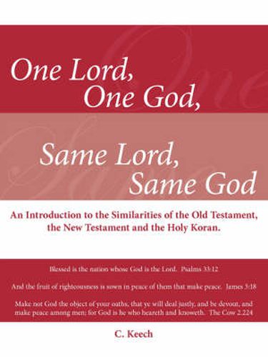 Cover image for One Lord, One God, Same Lord, Same God