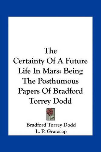 Cover image for The Certainty Of A Future Life In Mars