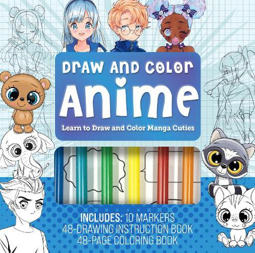 Cover image for Draw & Color Anime Kit
