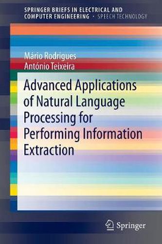 Cover image for Advanced Applications of Natural Language Processing for Performing Information Extraction