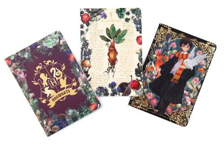 Cover image for Harry Potter: Floral Fantasy Planner Notebook Collection (Set of 3)