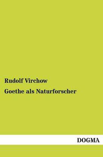 Cover image for Goethe ALS Naturforscher