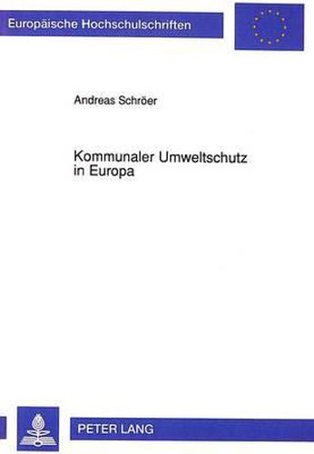 Cover image for Kommunaler Umweltschutz in Europa