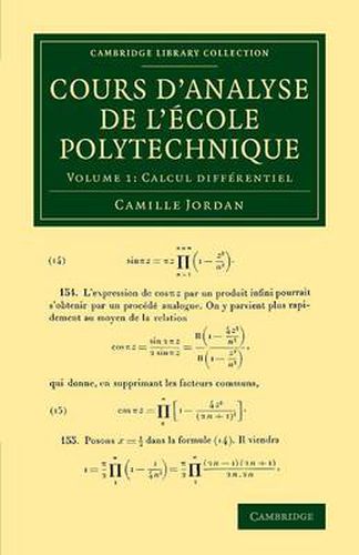 Cover image for Cours d'analyse de l'ecole polytechnique: Volume 1, Calcul differentiel