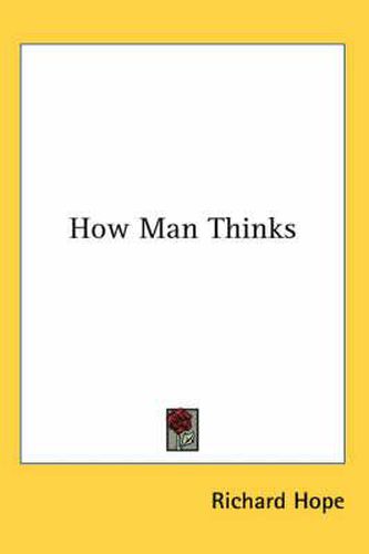 Cover image for How Man Thinks