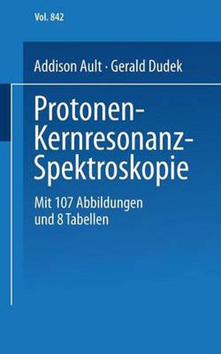 Cover image for Protonen-Kernresonanz-Spektroskopie