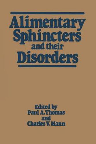 Cover image for Alimentary Sphincters and their Disorders