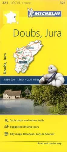 Cover image for Doubs, Jura - Michelin Local Map 321: Map