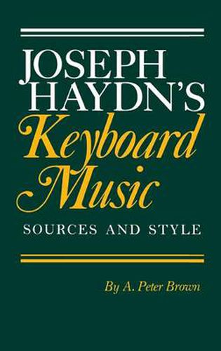 Cover image for Joseph Haydn's Keyboard Music: Sources and Style