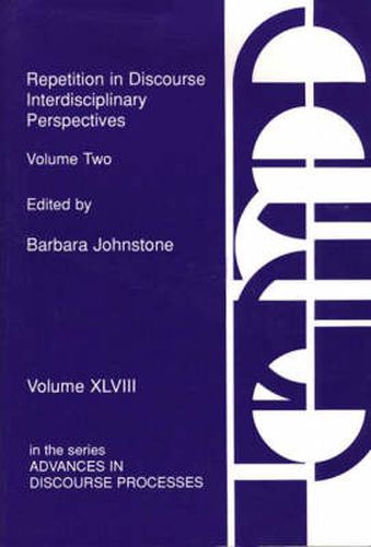 Cover image for Repetition in Discourse: Interdisciplinary Perspectives, Volume 2