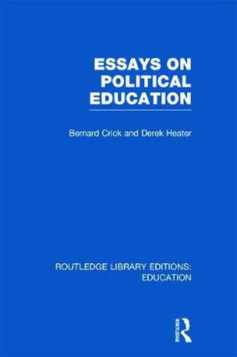 Cover image for Essays on Political Education