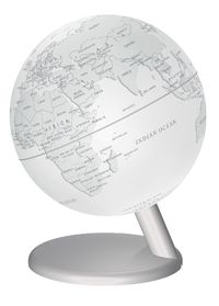 Cover image for White Illuminated Globe 15cm