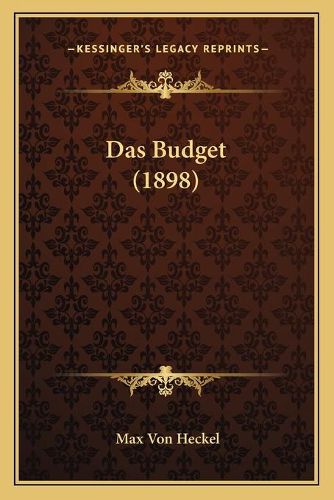 Cover image for Das Budget (1898)