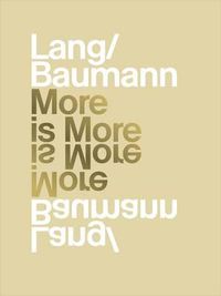 Cover image for Lang/Baumann: More is More