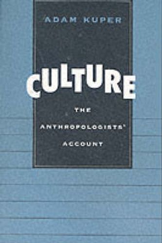 Cover image for Culture: The Anthropologists' Account