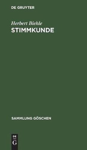 Cover image for Stimmkunde