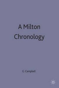Cover image for A Milton Chronology