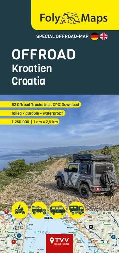 Cover image for FolyMaps OFFROAD Croatia 1:250 000