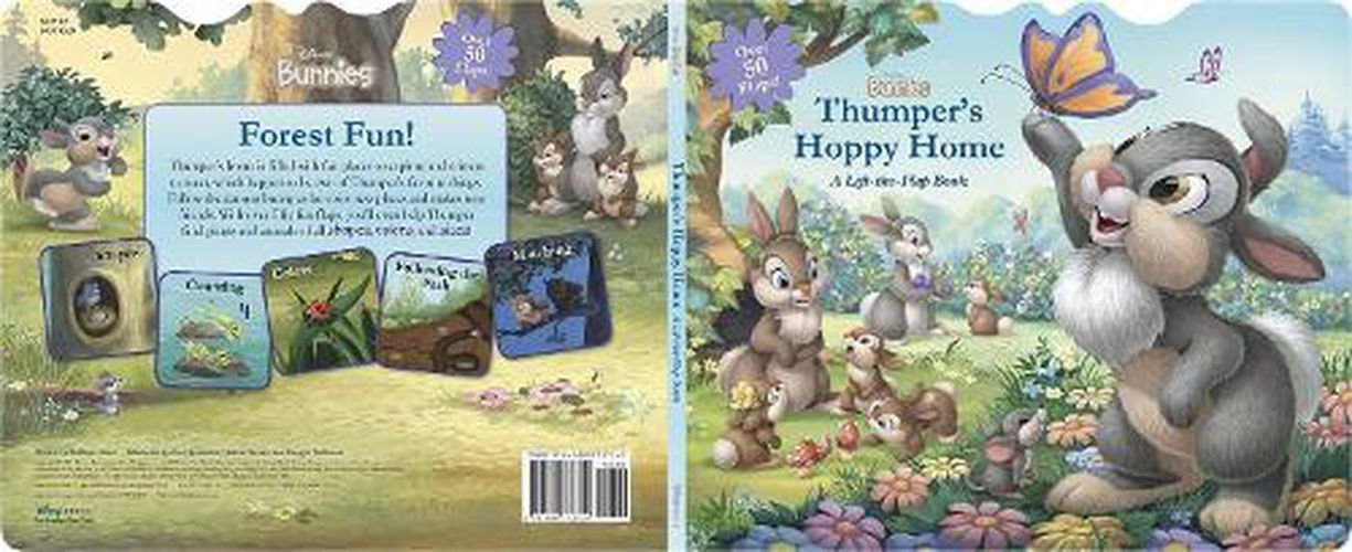 Cover image for Disney Bunnies Thumper's Hoppy Home: A Lift-The-Flap Board Book