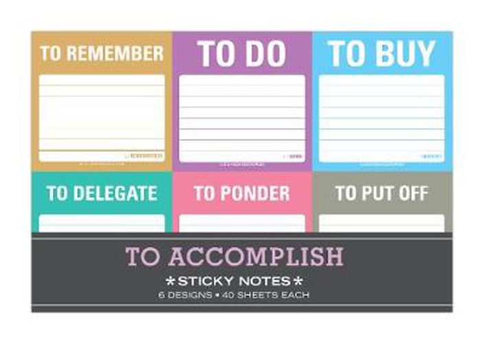 Cover image for Knock Knock To Accomplish Sticky Note Packet