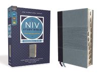 Cover image for NIV Study Bible, Fully Revised Edition, Personal Size, Leathersoft, Navy/Blue, Red Letter, Thumb Indexed, Comfort Print