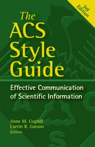 Cover image for The ACS Style Guide: Effective Communication of Scientific Information