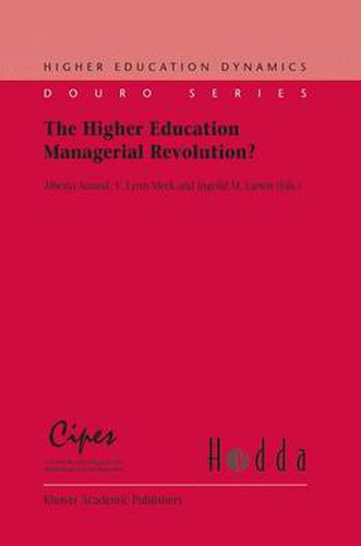 Cover image for The Higher Education Managerial Revolution?