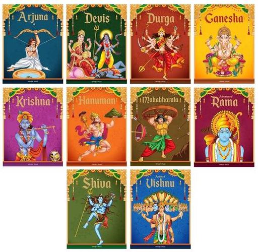 Cover image for Tales from Indian Mythology (Collection of 10 Books) Story Books for Kids