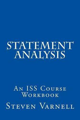 Cover image for Statement Analysis: An ISS Course Workbook