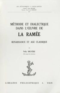 Cover image for Methode Et Dialectique Dans l'Oeuvre de la Ramee