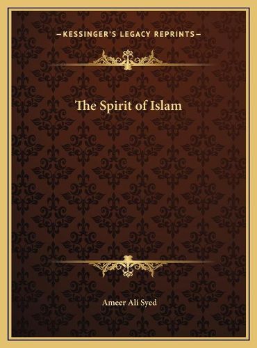 Cover image for The Spirit of Islam