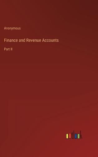 Cover image for Finance and Revenue Accounts