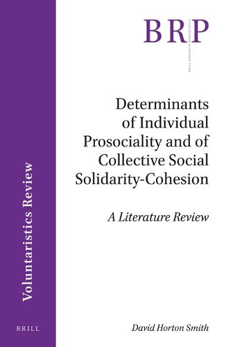 Cover image for Determinants of Individual Prosociality and of Collective Social Solidarity- Cohesion: A Literature Review