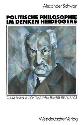 Cover image for Politische Philosophie Im Denken Heideggers