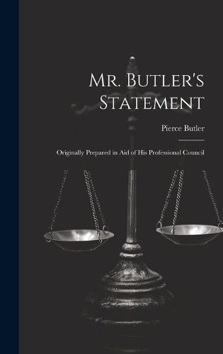 Cover image for Mr. Butler's Statement